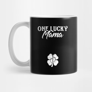 One Lucky Mama St Patricks Day Pregnancy Announcement Mug